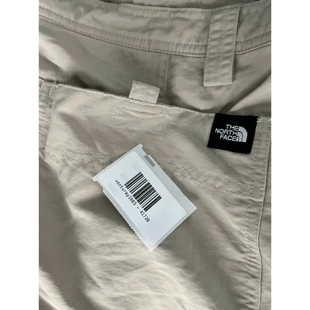 The North Face Mens 38 Khaki Nylon Cargo Hiking Shorts Tan VN009261 S06